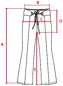 Medidas Pantal&oacute;n flare