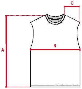 Medidas Remera sin mangas