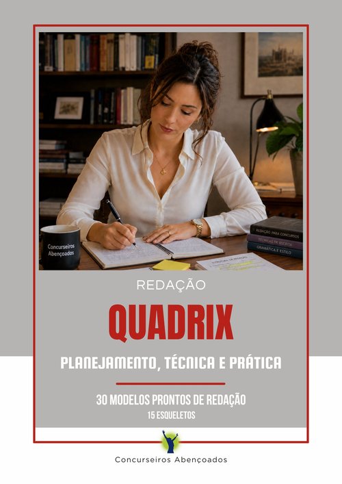 Capa do material Reda&ccedil;&atilde;o QUADRIX - 30 Modelos Prontos e 15 Esqueletos