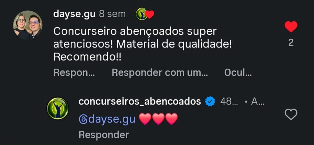 Depoimento de aluno sobre o serviço de correção — 6