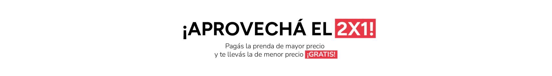 Banner de la categoría 2x1