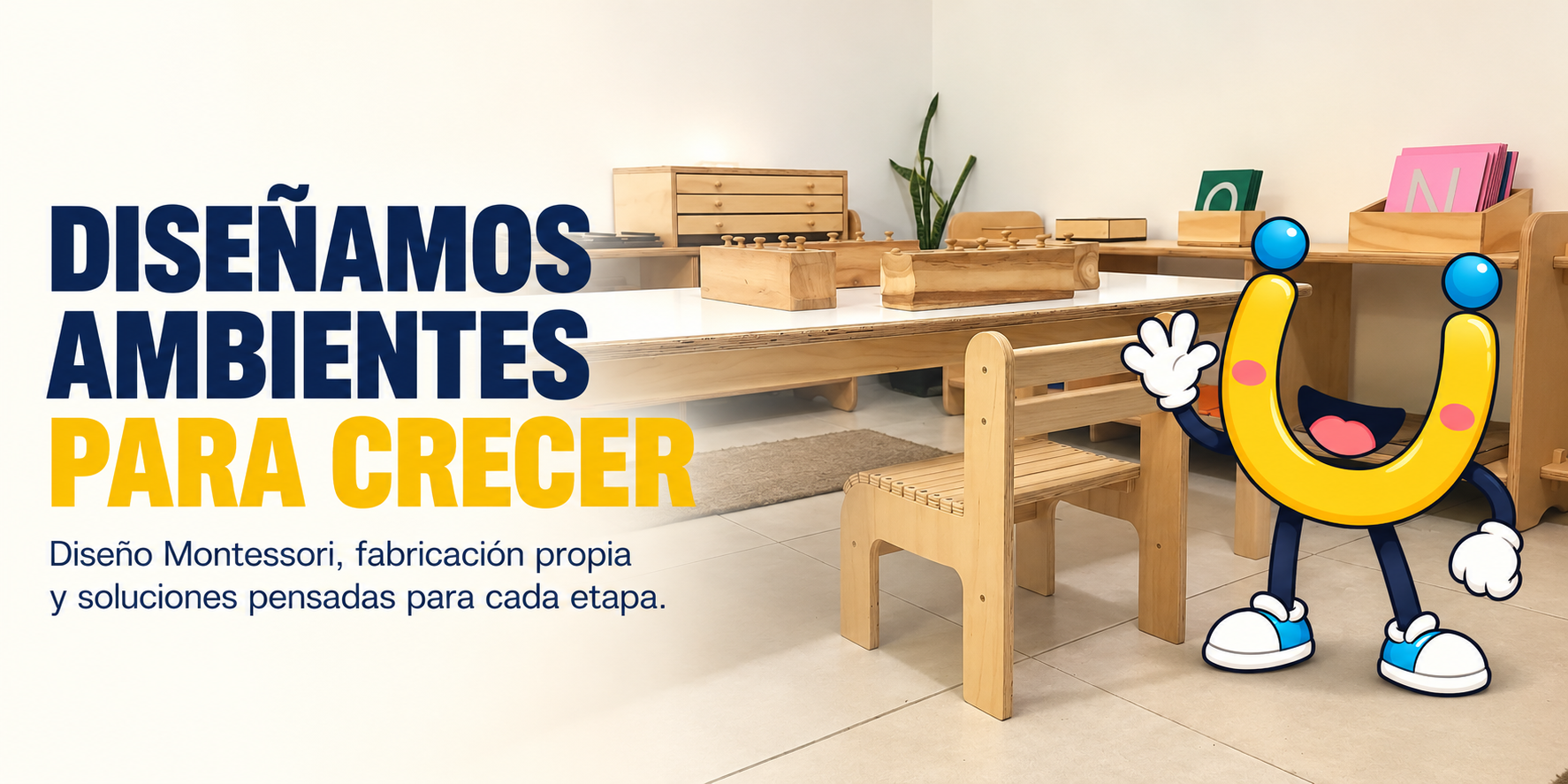 Dise&ntilde;o de ambientes Montessori para instituciones y hogares