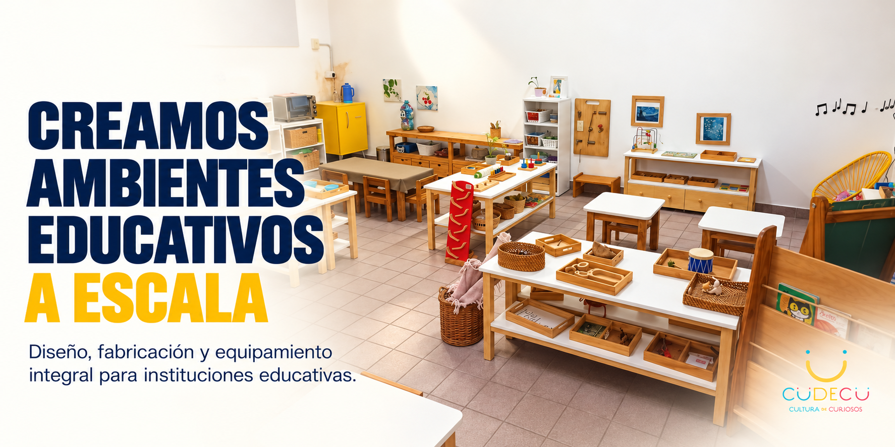 Dise&ntilde;o, fabricaci&oacute;n y equipamiento de ambientes educativos para instituciones