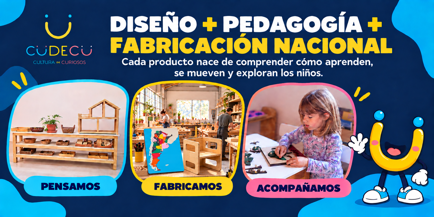 Dise&ntilde;o y fabricaci&oacute;n propia de mobiliario y materiales Montessori