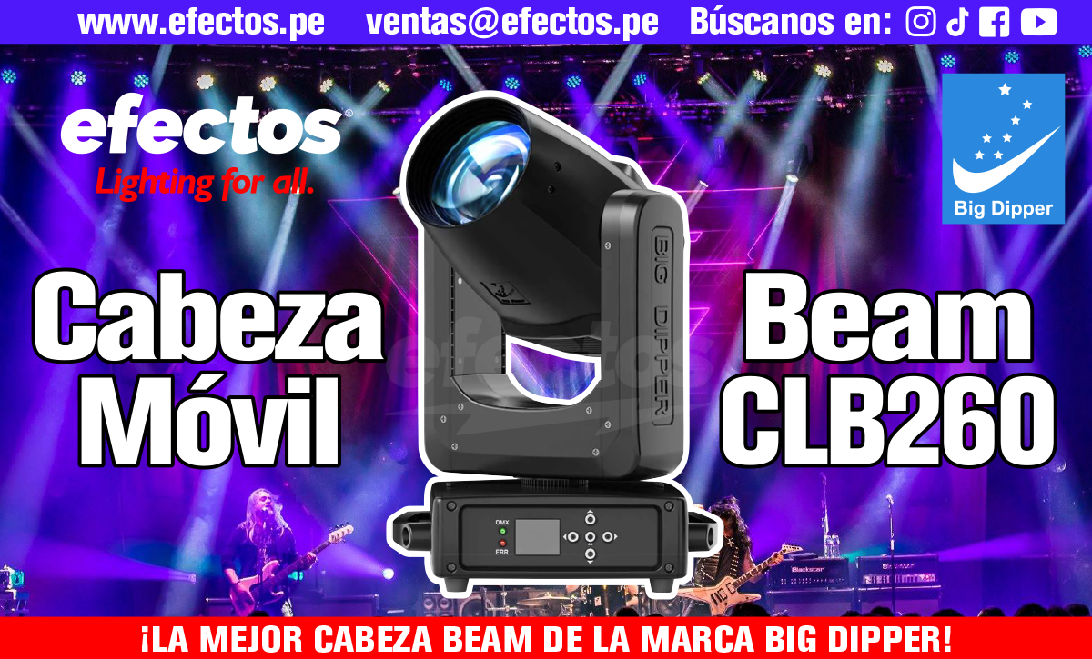 Cabeza Beam 260W CLB260 Big Dipper DMX Luces DJ Disco Stage