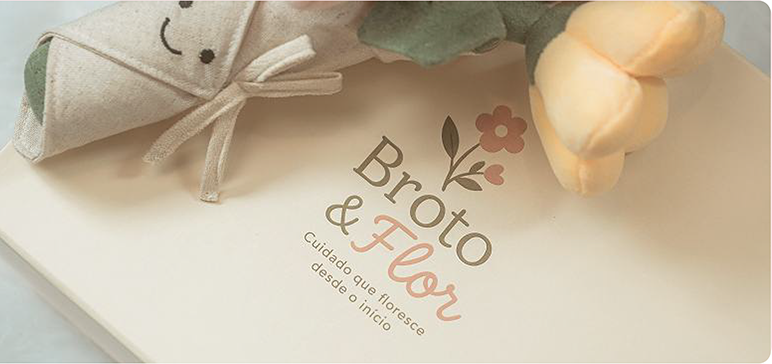 Caixa de presente Broto & Flor
