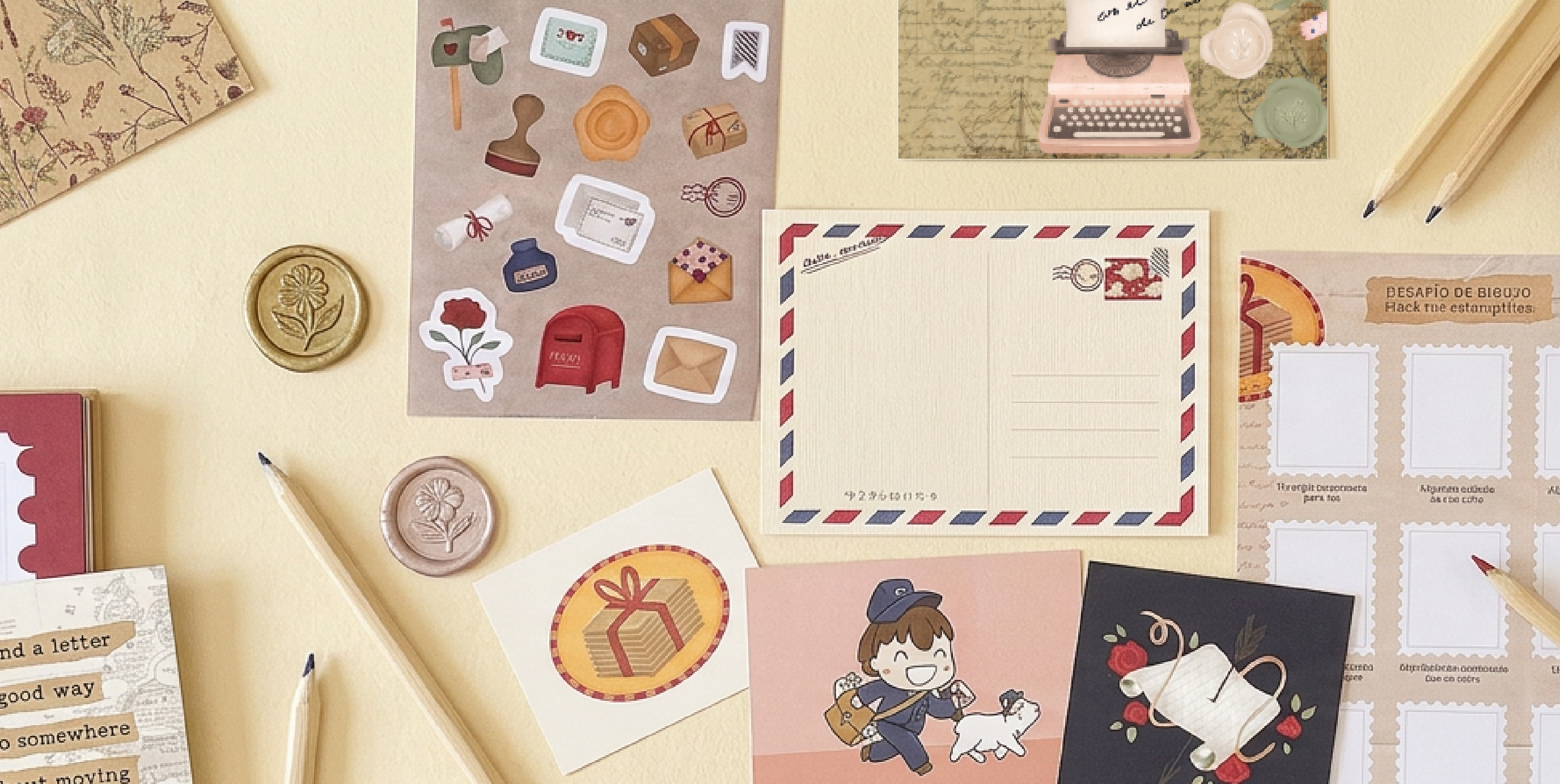 Miss Journal Box &mdash; papeles y stickers del mes