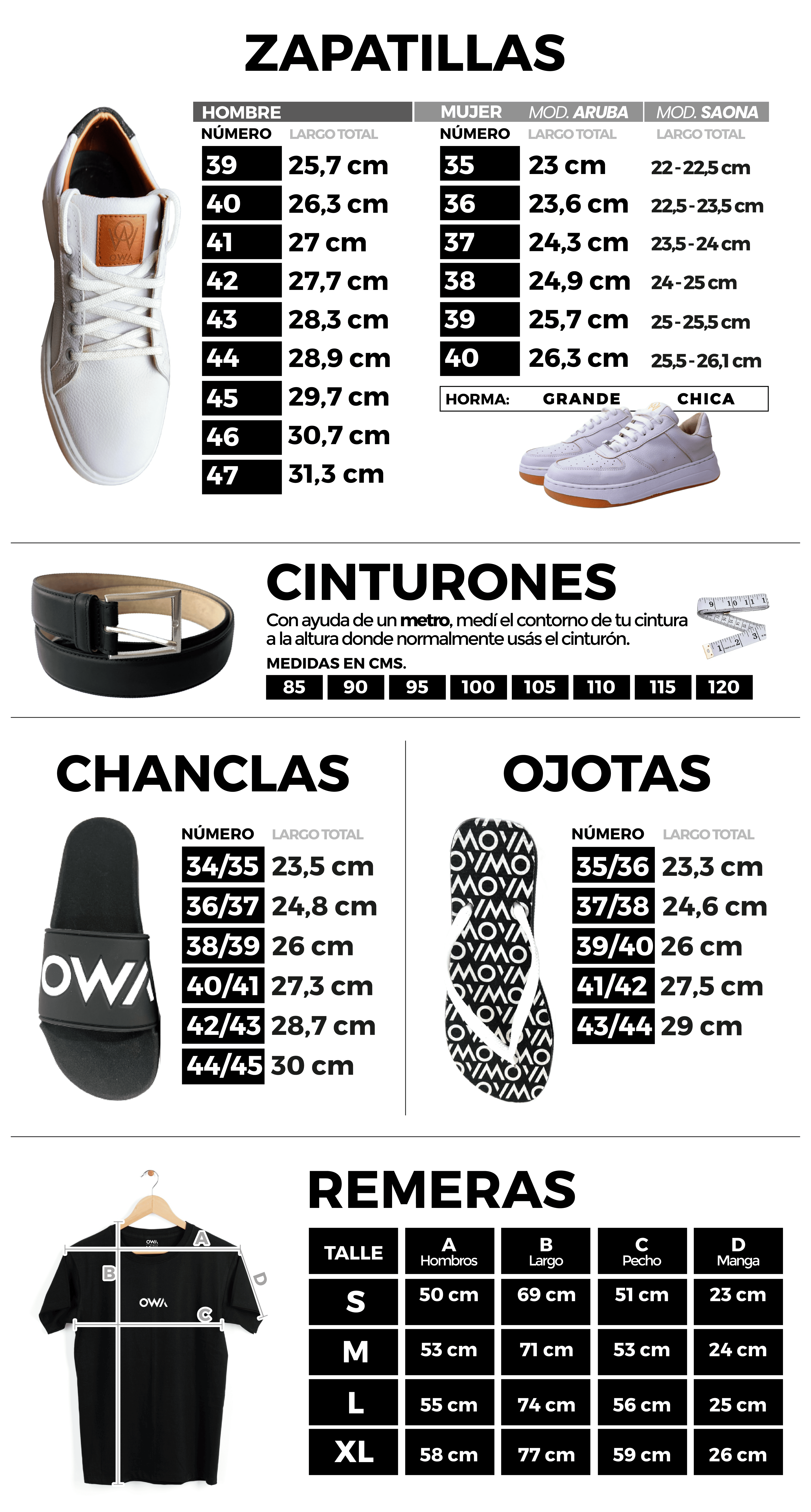 Gu&iacute;a de talles