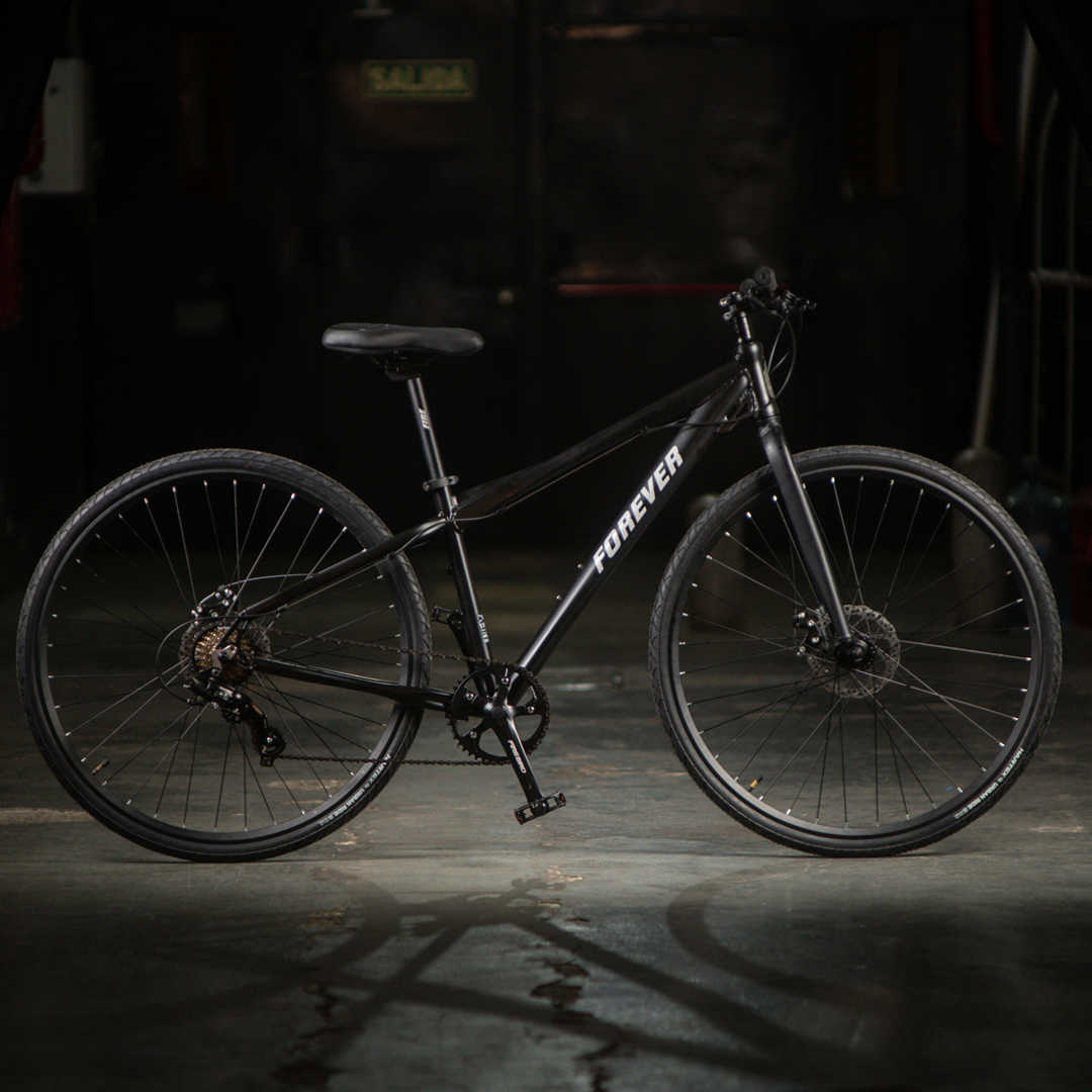 City Alum Negro mate 7 velocidades Shimano Forever Bikes