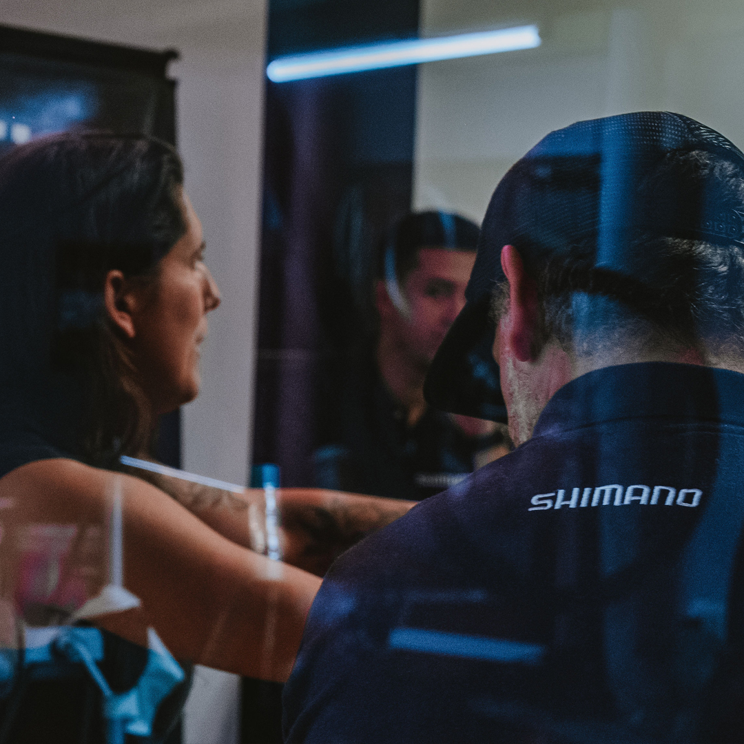 Participantes de la charla de Shimano en Forever Bikes