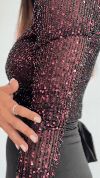 Blusa AMIRA Borravino - Lookbook
