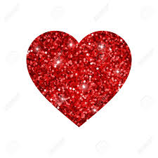 Corazón De Brillo De Color Rojo Brillante. Ilustración Vectorial  Ilustraciones svg, vectoriales, clip art vectorizado libre de derechos.  Image 67754629
