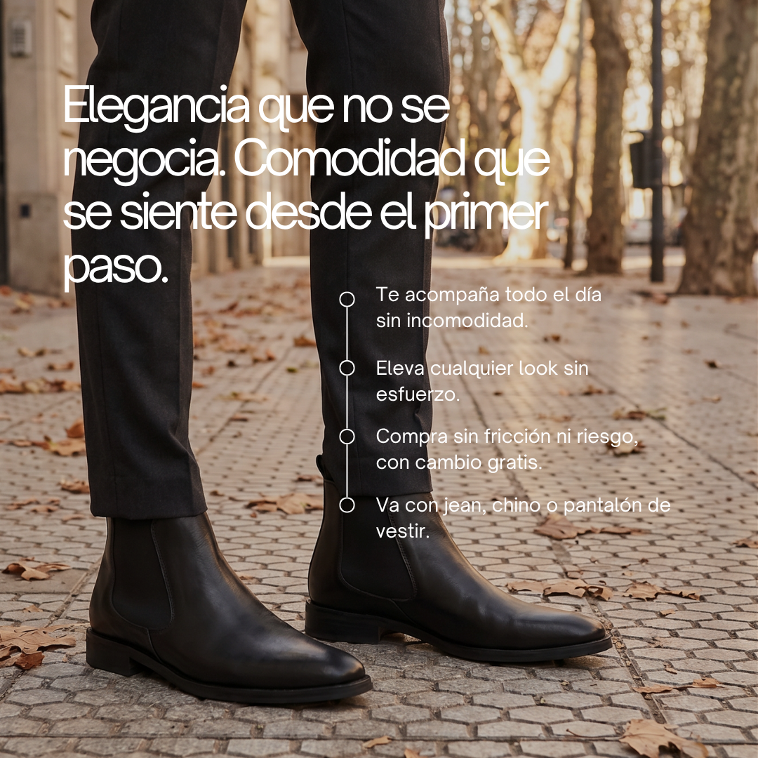 Bota Chelsea 9055 negro - beneficios