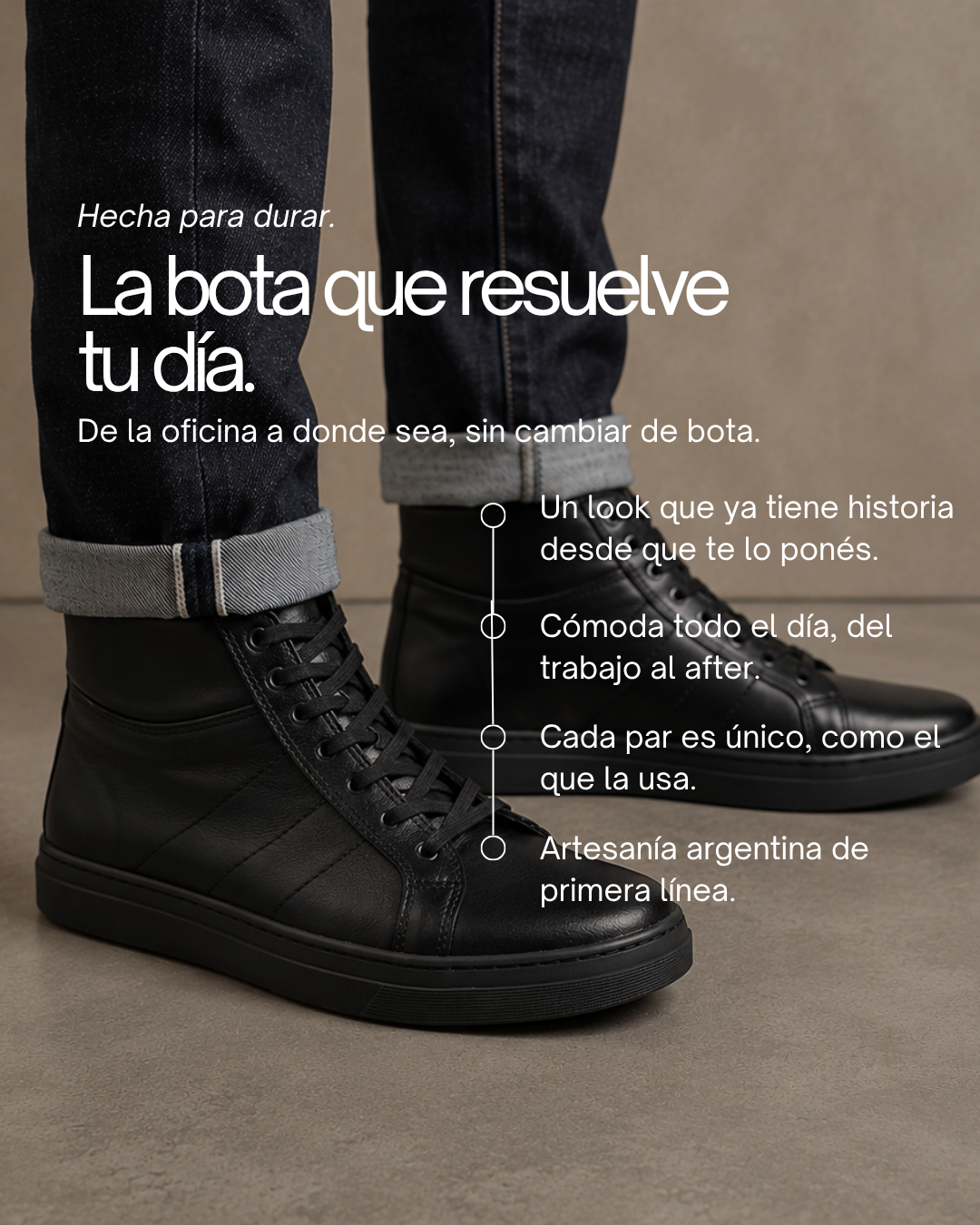 Lancaster Bota 344 Negro - beneficios