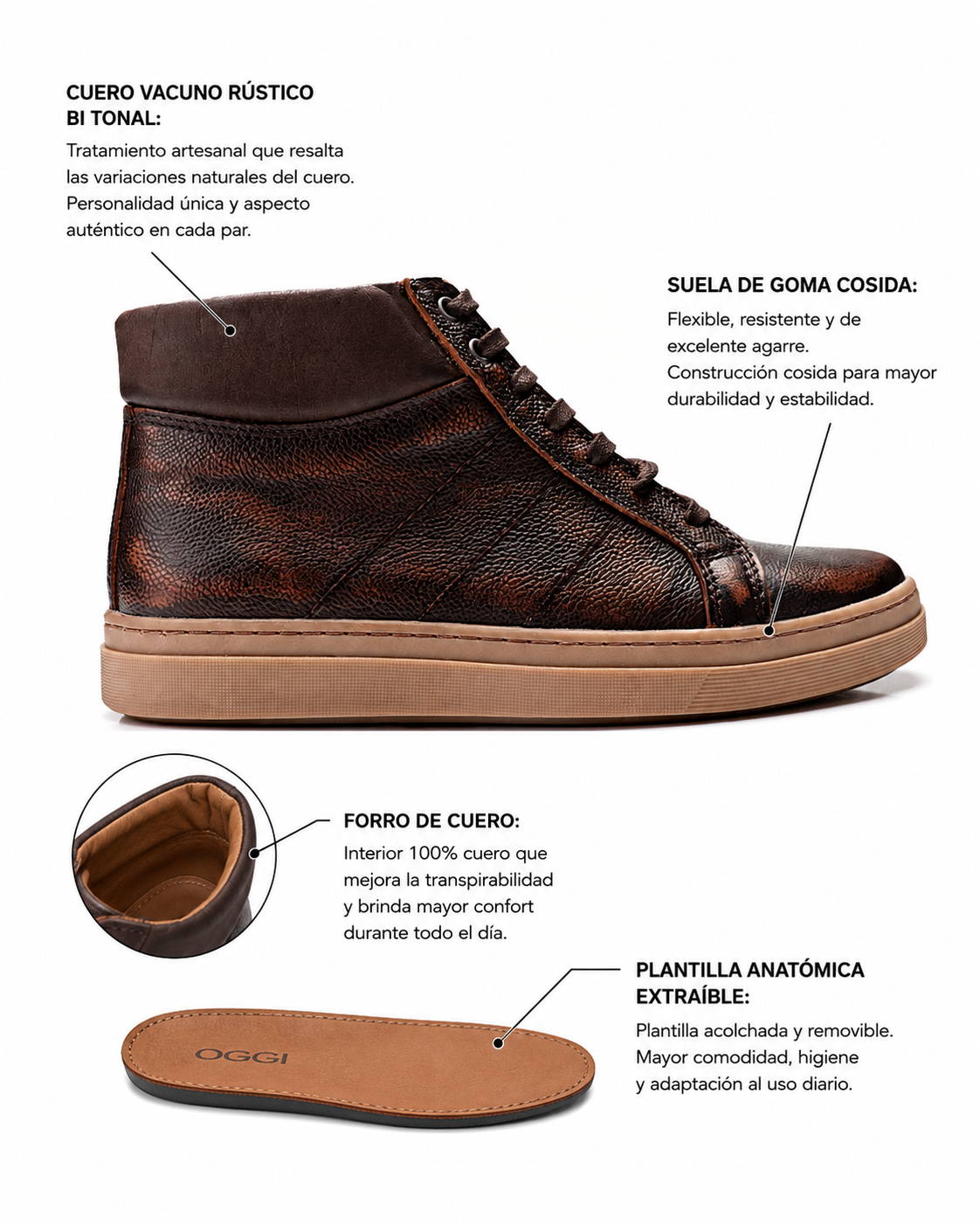 Lancaster Bota 344 Vintage - construcci&oacute;n