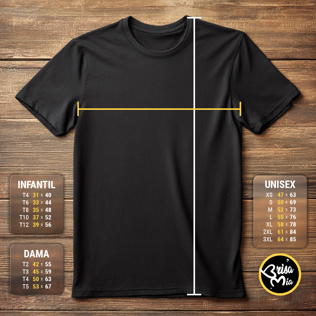 Guia de talles remeras