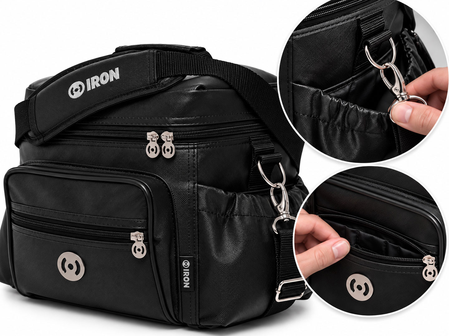 Vista frontal da Iron Bag Premium Black G