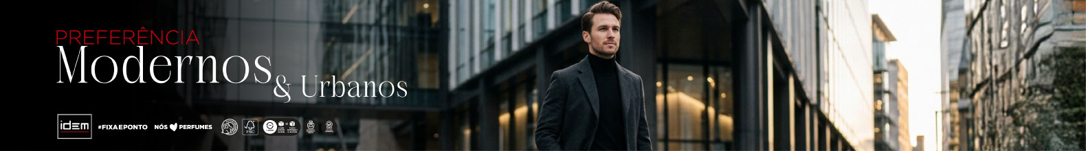 Perfumes masculinos modernos e urbanos