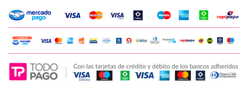 Tienda Online de MCDAVID ARGENTINA - Formas de pago