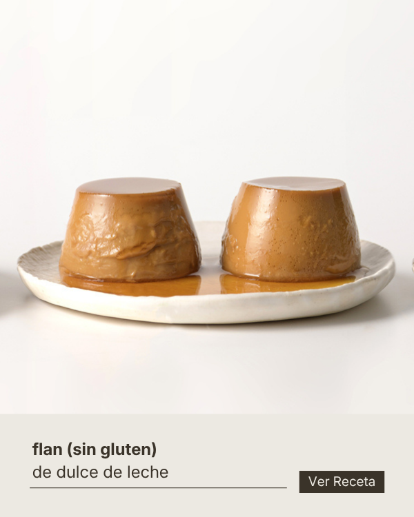 Flan sin gluten
