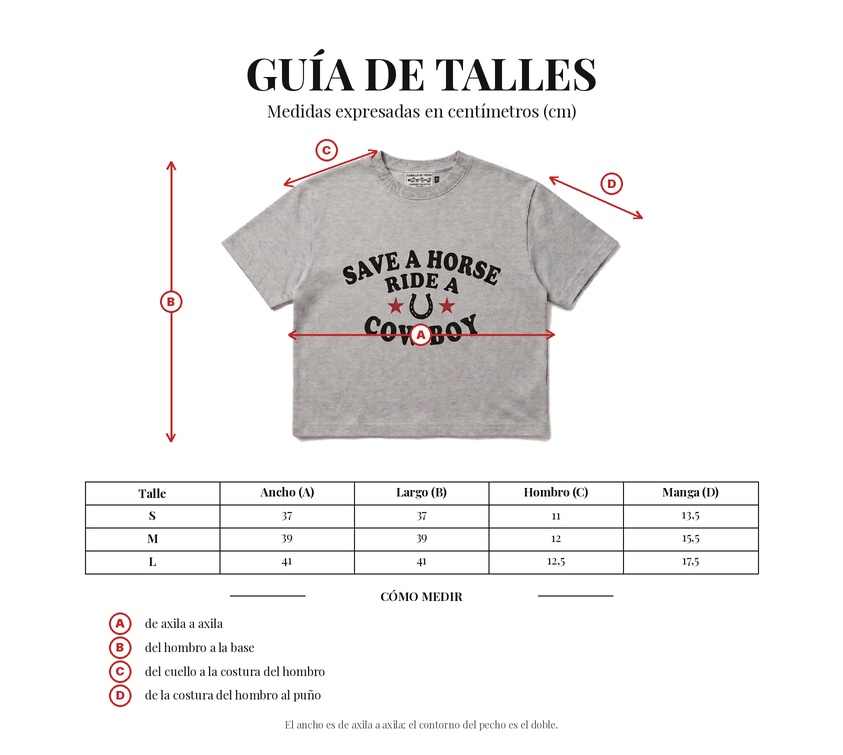 Gu&iacute;a de talles