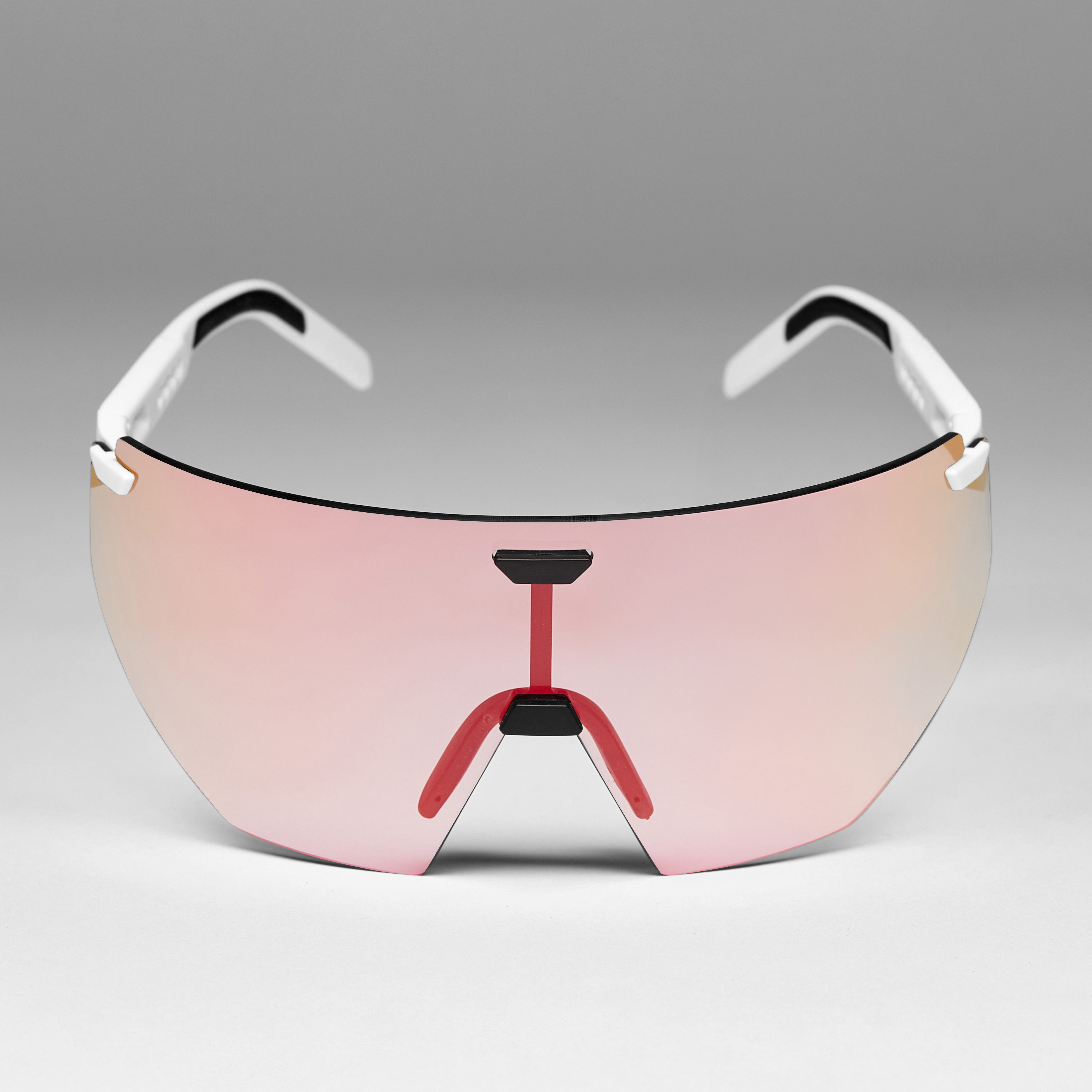 Vis&atilde;o panor&acirc;mica &mdash; lente PH 1-3 &mdash; &Oacute;culos EKOI Racing AEROLITE - Branco/Prata Fotocrom&aacute;tico Vermelho Claro