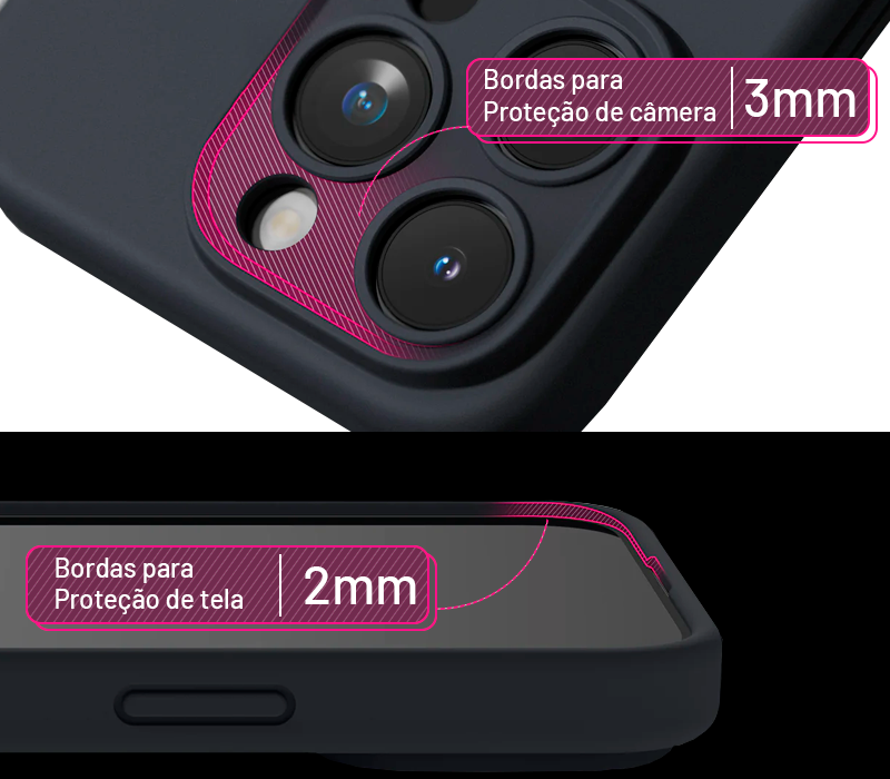 Capinha Celular iPhone 15 Silicone Aveludado com Proteção Câmera