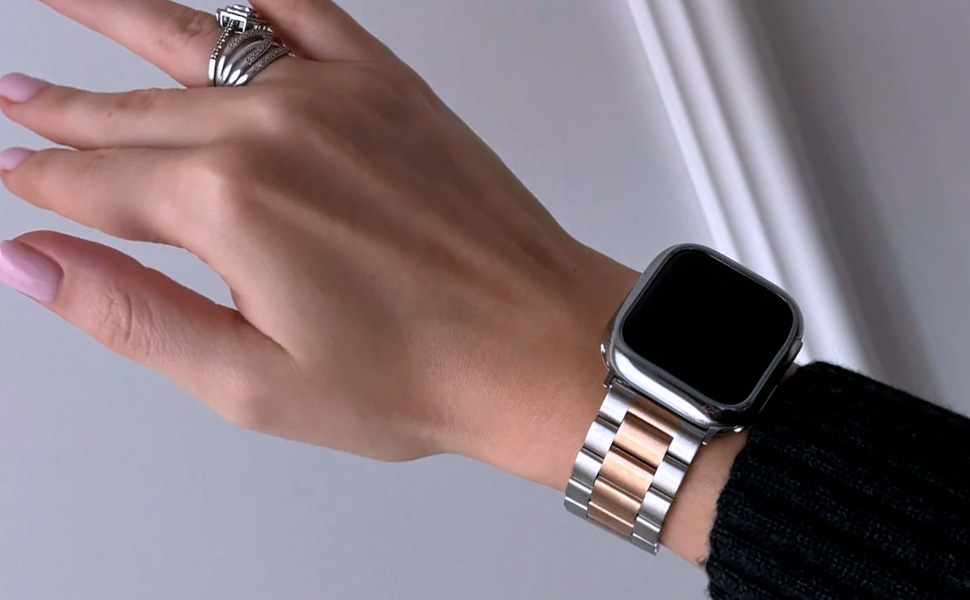 Pulseira Aço Inoxidável Apple Watch - Material Premium