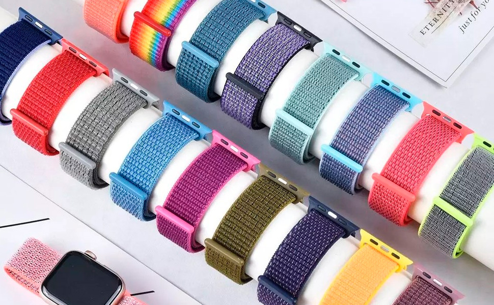 Variedade de cores da Pulseira Nylon Loop