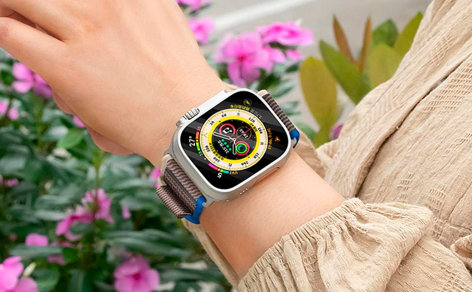 Pulseira Nylon Loop Trail em uso casual