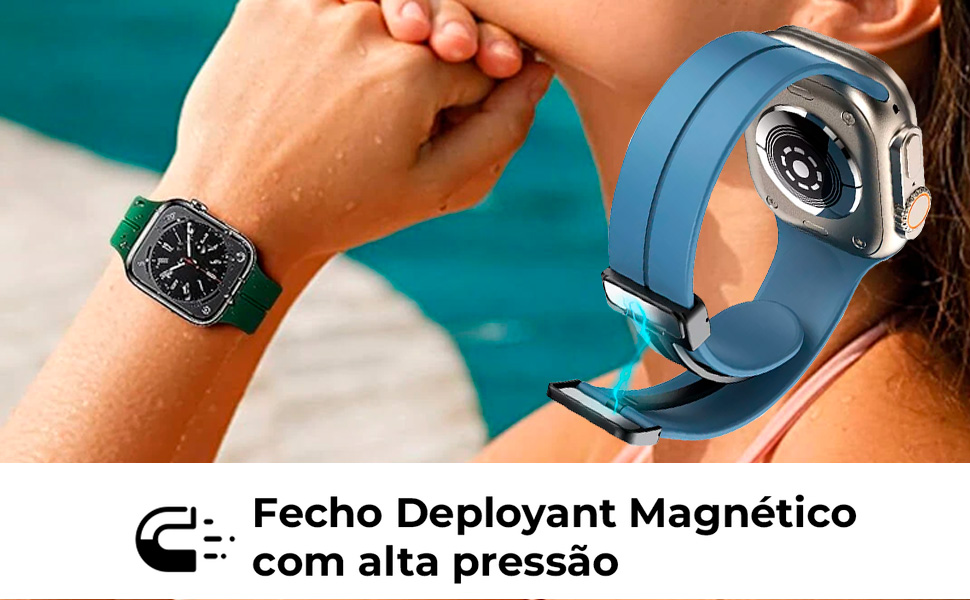 Fecho deployant da Pulseira Silicone Deployant