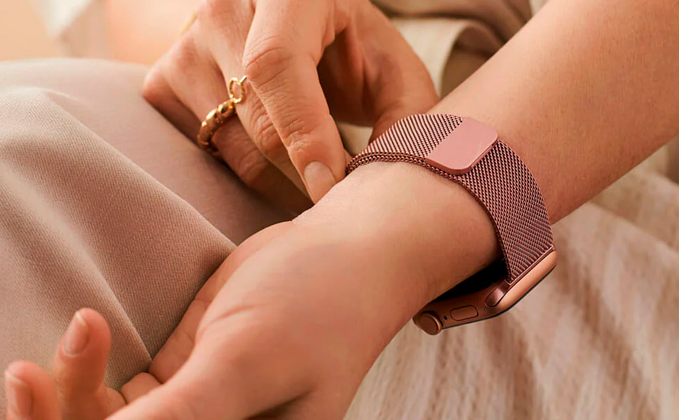 Pulseira Milanese Apple Watch - Material Premium