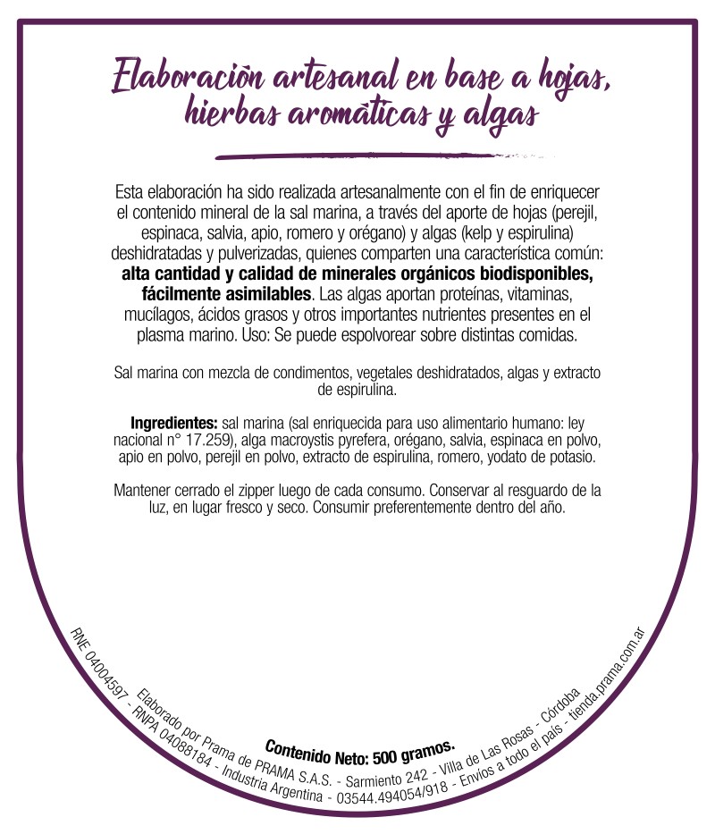 Sal Marina Enriquecida