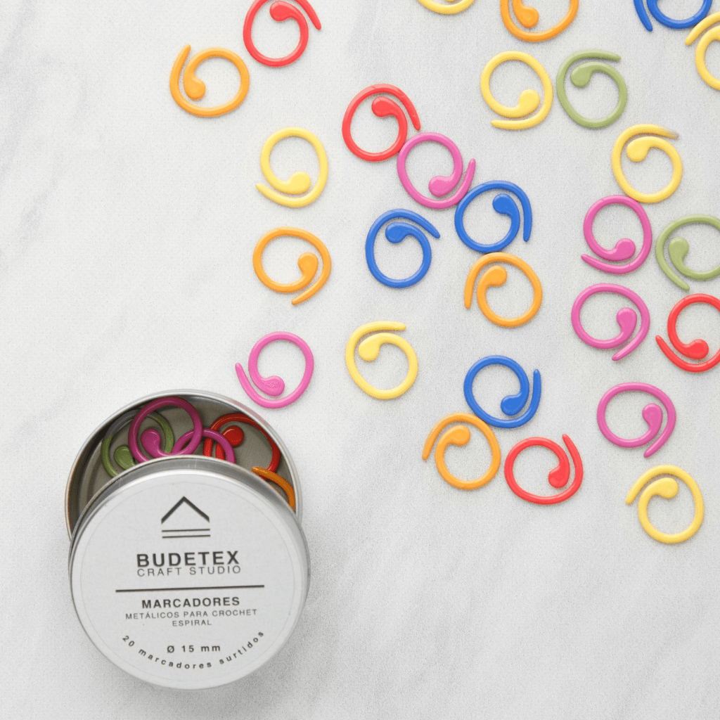Assorted Spiral Crochet Stitch Markers | Budetex Craft Studio