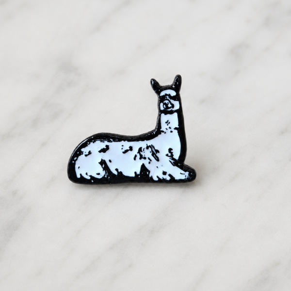 Llama Enamel Pin | Budetex Craft Studio