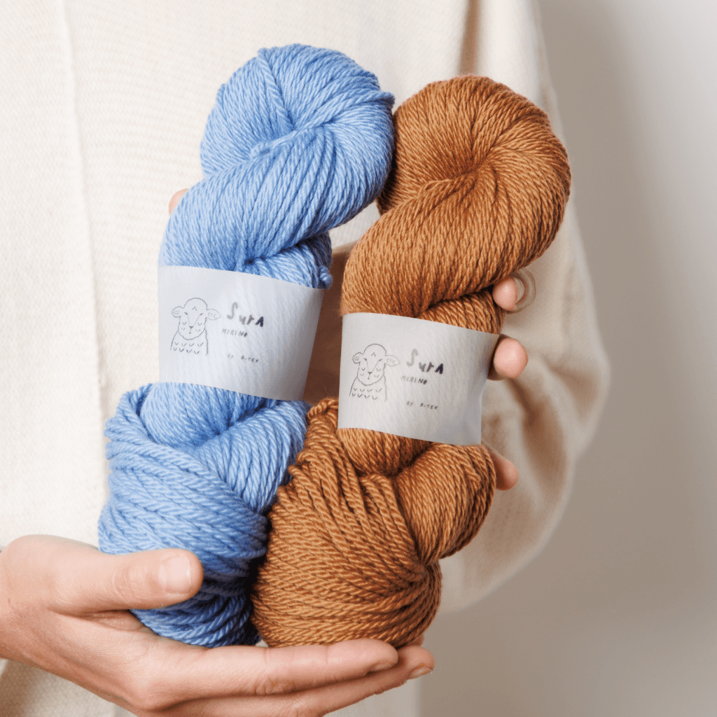 SURA Worsted merino para medias gruesas de casa