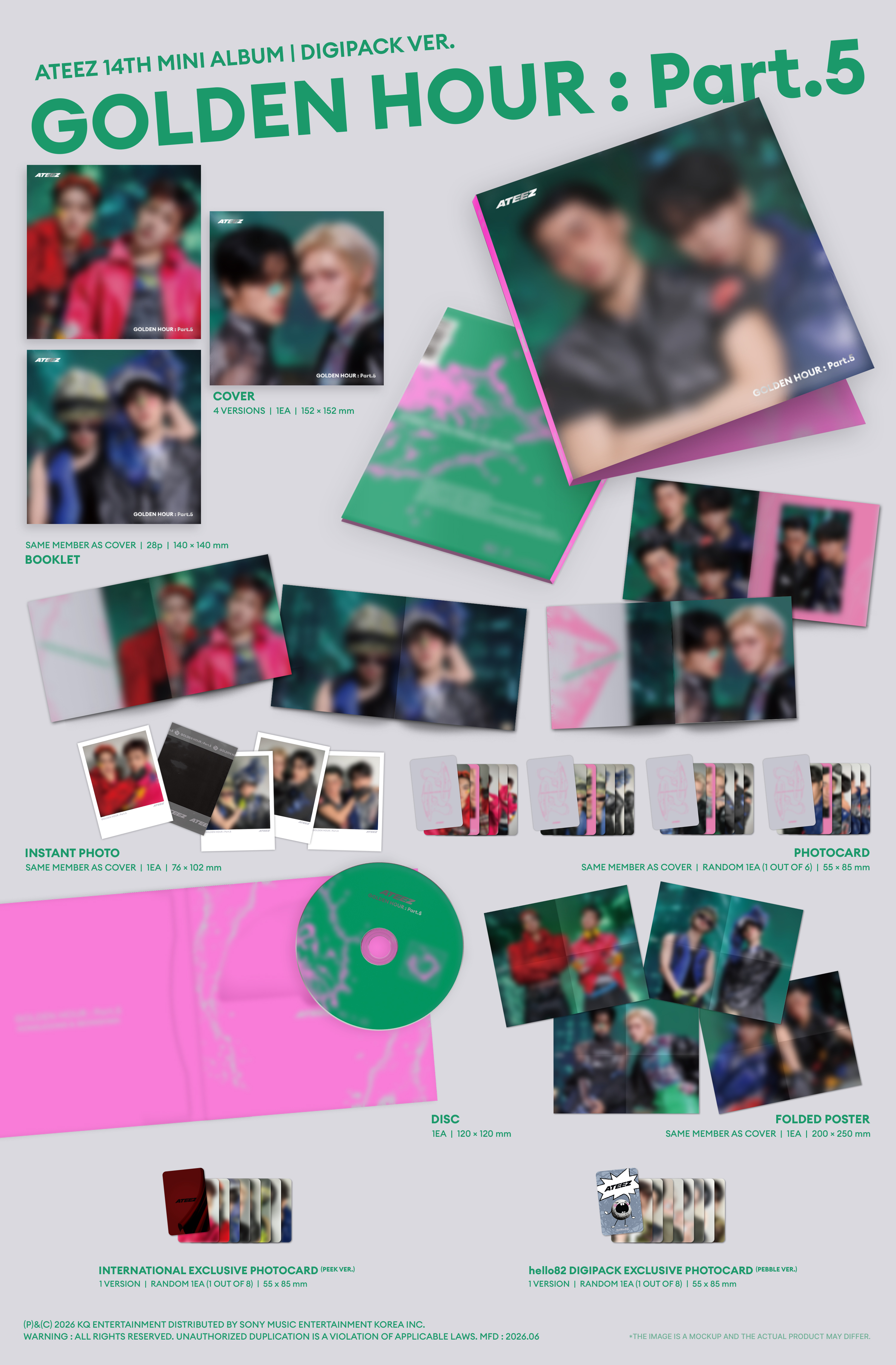 ATEEZ - GOLDEN HOUR : Part.5 (hello82 EXCLUSIVE) — informação 5