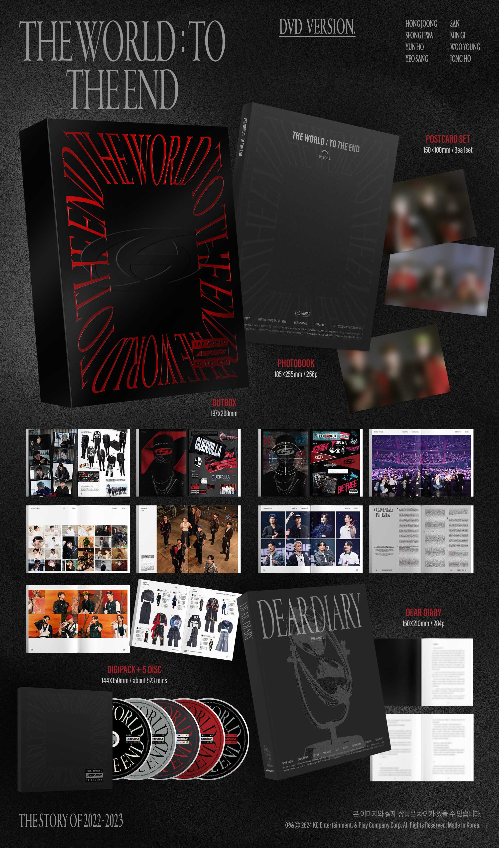 ATEEZ / ATEEZ 「THE WORLD ： TO THE END」 ATEEZ - THE WORLD : TO THE END: K-Pop com fretes e taxas inclusos
